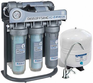 Система обратного осмоса OASIS DP-F SANIC PUMP Atlas Filtri (насос, минерализатор) с каркасом (SE6075350) SE6075350 фото