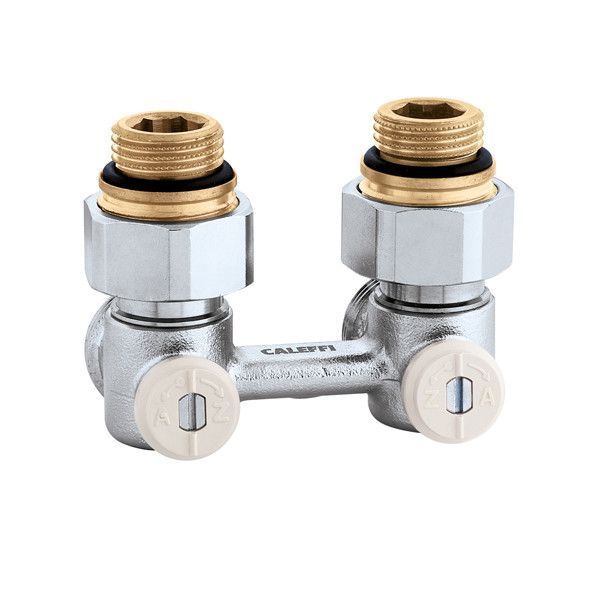 Кран нижнього підключення сталевого радіатора 1/2"x 3/4" кутовий Caleffi (301140) 301140 фото Кран нижнього підключення сталевого радіатора 1/2"x 3/4" кутовий Caleffi (301140) 301140 фото