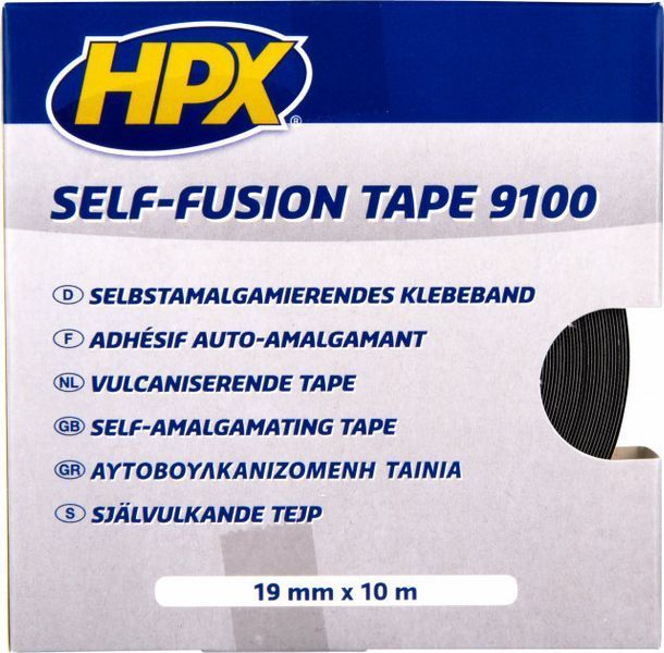 Стрічка вулканізуюча Self-Fusion HPX 19мм х 10м чорна (art.SF1910) SF1910 фото