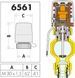 Электропривод термостата 220V 3W с выключателем нормально закрытый (80см) Caleffi (656112) 656112 фото 2