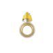 Кран газовый шаровый 1/2" ВВ PN40 Raftec YELLOW бабочка 52350 фото 4