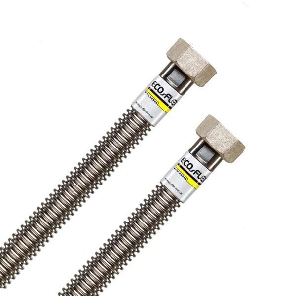 Шланг для води/тепла 3/4" нержавіючий Eco-flex ВВ 0,2 м (WH2FF) 46815 фото