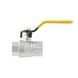 Кран газовый шаровый 1/2" ВВ PN40 Raftec YELLOW 43593 фото 3