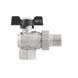 Кран кульовий кутовий з американкою Raftec BLACK 1/2" ВЗ 67752 фото 3