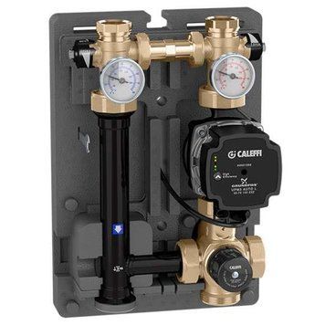 Група терморегуляції 1"х1.1/2" Caleffi 125мм в ізоляції (ліва/права) 25-50&nbsp;&deg;C без насосу 166609 фото