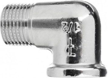 Редукційне коліно хромоване 1/2"x3/4" ЗВ Pattaroni 77608 фото