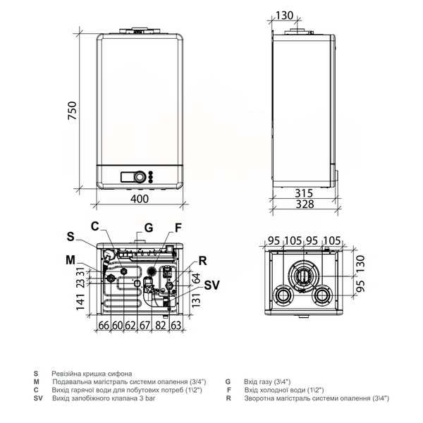 Котел газовий двоконтурний DELFIS NEXT KC 26 G конденсаційний NOVA FLORIDA  96273 фото