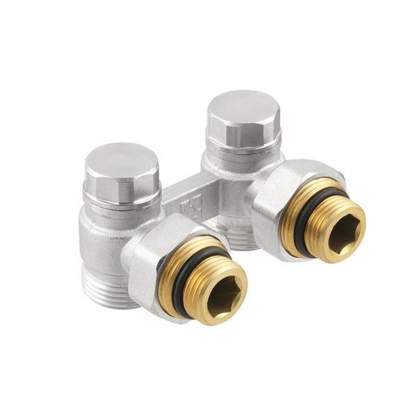 Узел нижнего подключения радиатора 1/2"х3/4" Raftec угловой 80031 фото