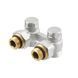 Узел нижнего подключения радиатора 1/2"х3/4" Raftec угловой 80031 фото 1