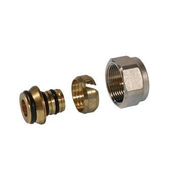 Гайка з ніпелем Bianchi CRN 20&times;2,25&times;3/4" нікель (для металопластикових труб) 84497 фото
