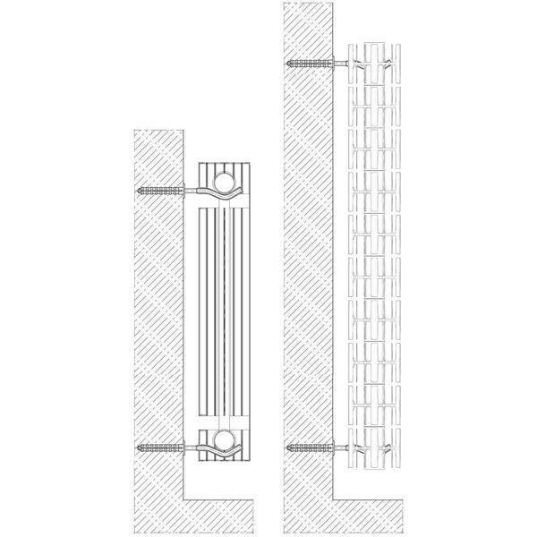 Радіатор біметалевий секційний QUEEN THERM 500/100 UNIVERSAL (кратно 10) 028430 фото