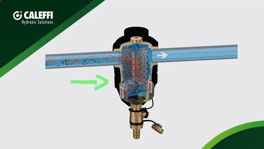 Дешламатор горизонтальний Caleffi DIRTCAL магнітний 3/4" (art.546305) 546305 фото