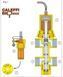 Клапан температурный защитный Biomass 1/2" Caleffi 5-110&nbsp;C со встроенной подпиткой (544400) 544400 фото 2