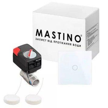 Система захисту від протікання води Mastino TS2 1/2 White (1 кран, 2 датчики) 89389 фото