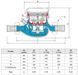 Лічильник води 1" 50&deg;С 6,3 м&sup2;/г BMeters GMDM-I 53316 фото 2