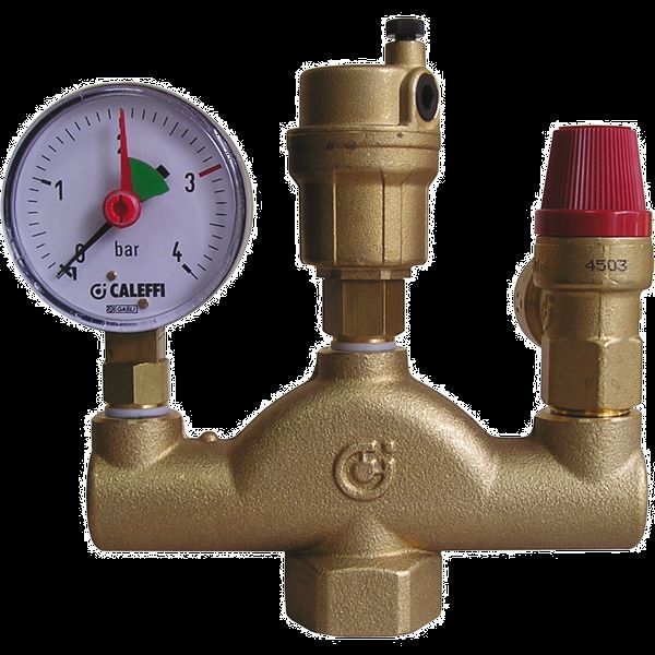 Група безпеки казана 1" Caleffi 50 kW 110°C без ізоляції (302630) 302630 фото Група безпеки казана 1" Caleffi 50 kW 110°C без ізоляції (302630) 302630 фото