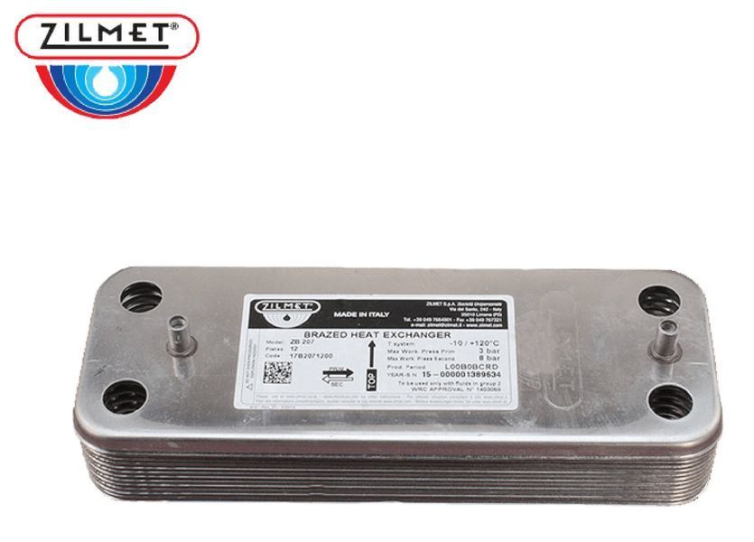 Теплообменник Zilmet ZB 207 10 пластин 17B2071000 фото