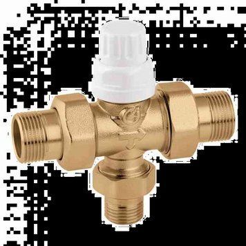 Клапан 3-х ходовий 1" Caleffi 10 bar 0-95&deg;C (під термоголовку або електропривод) (677060) 677060 фото