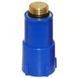 Заглушка монтажная 1/2" пластик/латунь GO-PLAST синяя 85673 фото