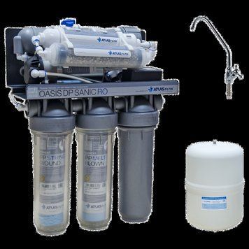 Система обратного осмоса с насосом OASIS DP Sanic PUMP Atlas Filtri и минерализатором (SE6075320) SE6075320 фото