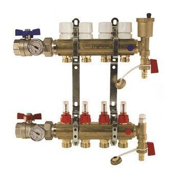 Колектор у зборі з витратомірами 1"х2&times;3/4" Bianchi C342A фото