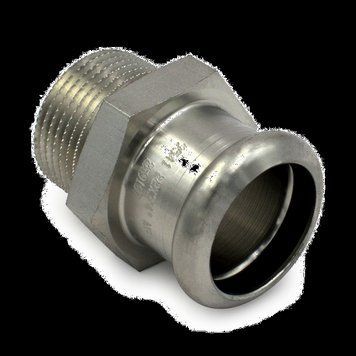 Переходник нержавеющий 187 InoxPres &Oslash;18х1/2" НР 187102018 фото