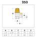 Мембранный клапан 1/2"&times;3/4" ВВ Caleffi Solar 4 бар 30-160&deg;C (art.253044) 253044 фото 2